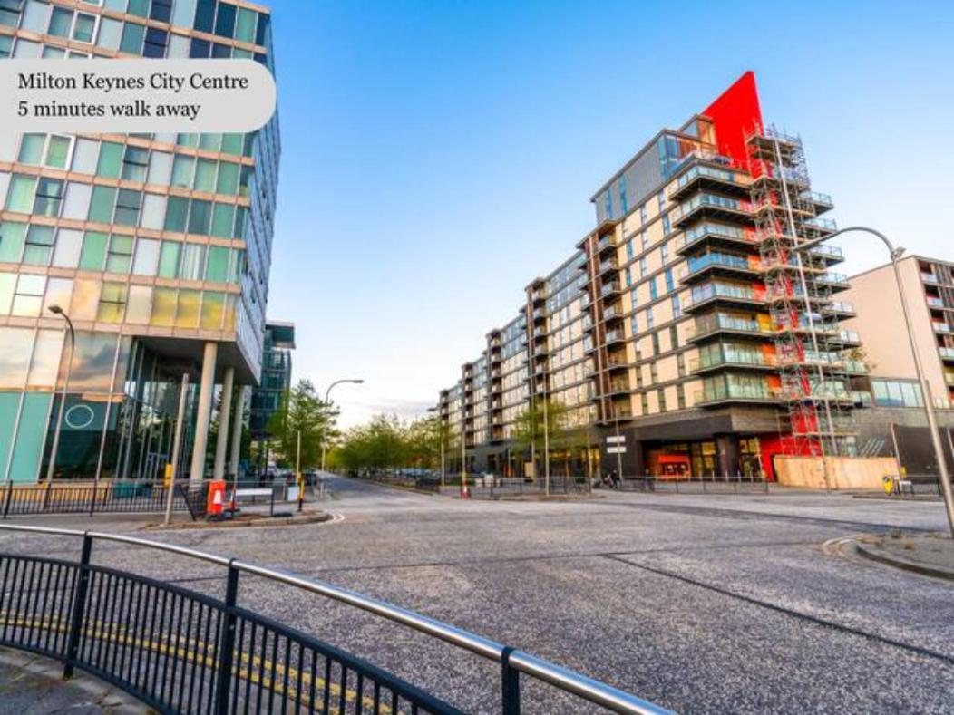 Luxury Campbell Park Apartments In Central Mk With Balcony, Free Parking & Smart Tv With Netflix By Yoko Property Milton Keynes Exterior foto