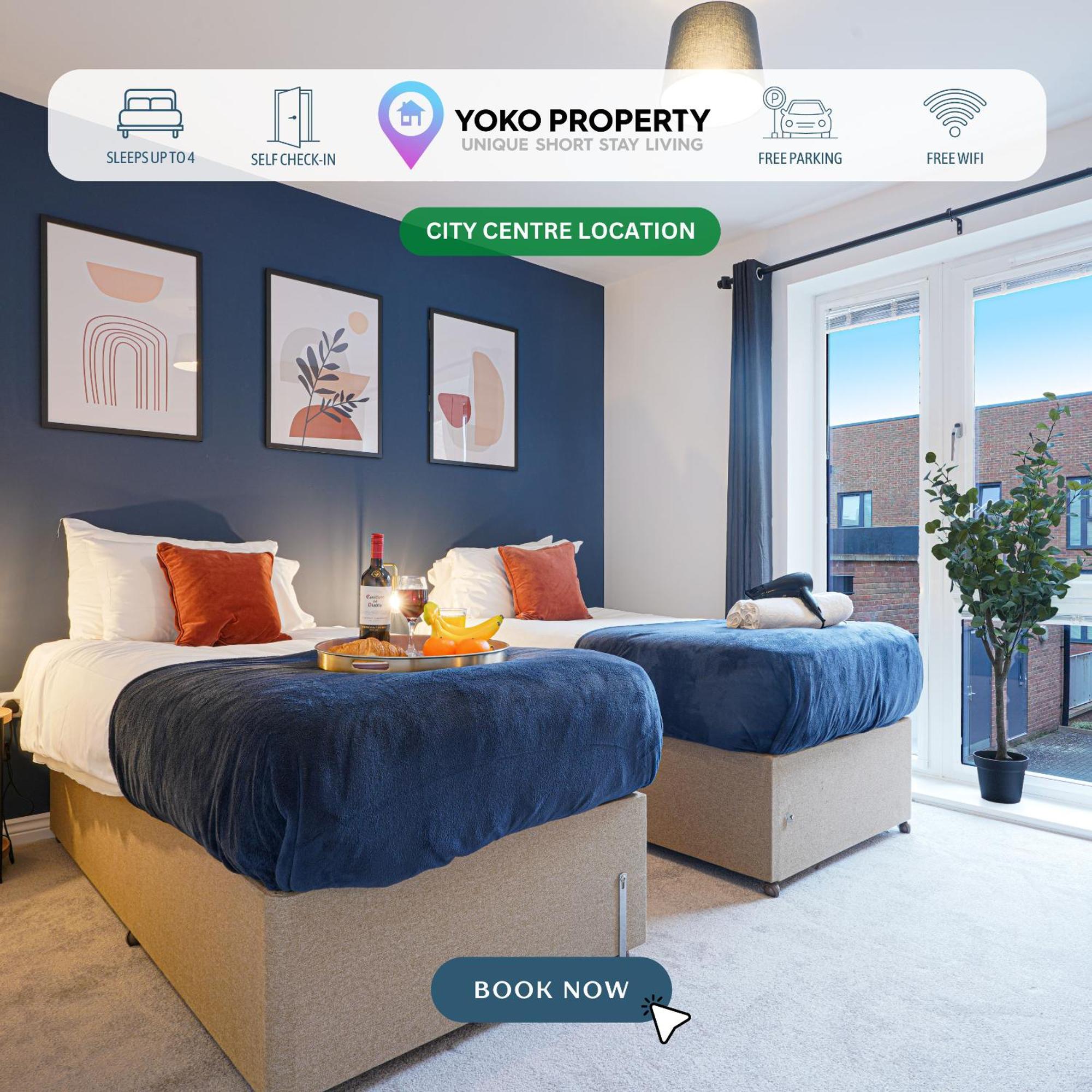 Luxury Campbell Park Apartments In Central Mk With Balcony, Free Parking & Smart Tv With Netflix By Yoko Property Milton Keynes Exterior foto